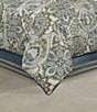Color:Spa - Image 2 - Avellino Chenille Medallion Oversized Comforter Set