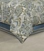 J. Queen New York Avellino Chenille Medallion Oversized Comforter Set, Color:Spa - Image 2