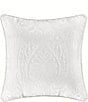 Color:White - Image 1 - Becco Damask Square Pillow