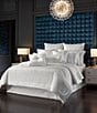 Color:White - Image 1 - Becco Jacquard Coverlet