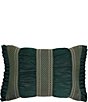 Color:Forest Green - Image 1 - Bellini Ruched Pleated Boudoir Pillow