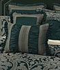 Color:Forest Green - Image 3 - Bellini Ruched Pleated Boudoir Pillow