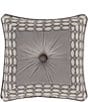 Color:Silver - Image 1 - Belvedere 18#double; Embellished Square Decorative Pillow