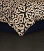 Color:Navy - Image 3 - Biagio Interlocking Woven Damask Comforter Set