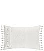 J. Queen New York Bianco Bead-Tasseled Boudoir Pillow - Image 1
