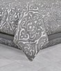 J. Queen New York Bolero Elegant Damask Print Comforter Set, Color:Pewter - Image 2