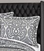 J. Queen New York Bolero Elegant Damask Print Comforter Set, Color:Pewter - Image 4