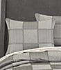 J. Queen New York Brando Bold Geometric Block Comforter Set, Color:Charcoal - Image 3
