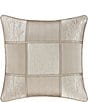 J. Queen New York Brando Geometric Block Reversible Square Pillow, Color:Flax - Image 1