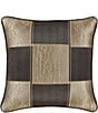 J. Queen New York Brando Geometric Block Reversible Square Pillow, Color:Bronze - Image 1