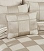 J. Queen New York Brando Geometric Colored Block Boudoir Pillow, Color:Flax - Image 3
