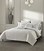 J. Queen New York Brilliance Button-Tufted Pleated Detail Satin Round Pillow, Color:Ivory - Image 3