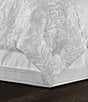 Color:Platinum - Image 2 - Brunello Bedding Collection Woven Damask Comforter Set