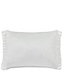 Color:Platinum - Image 2 - Brunello Engineered Jacquard Bands Boudoir Pillow