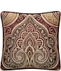 J. Queen New York Calistoga Reversible Square Decorative Throw Pillow, Color:Crimson - Image 1