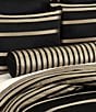 Color:Black/Gold - Image 2 - Calvari Striped Highlights Reading Bolster Pillow