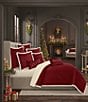 J. Queen New York Casey Sherpa Quilted Euro Sham, Color:Crimson - Image 3