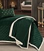 J. Queen New York Casey Sherpa Throw, Color:Evergreen - Image 3