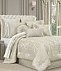 J. Queen New York Celine Button-Tufted Tasseled Reversible 18#double; Square Decorative Pillow, Color:Champagne - Image 3