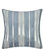 J. Queen New York Celtic Woven Damask Reversible Square Pillow, Color:Spa - Image 2