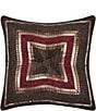 Color:Chocolate - Image 1 - Cerino Mitered Striped Button Tufted Reversible Square Pillow