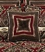 Color:Chocolate - Image 3 - Cerino Mitered Striped Button Tufted Reversible Square Pillow