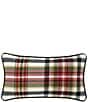 J. Queen New York Christopher Colorway Plaid Engineered Yarn-Dyed Reversible Sherpa Boudoir Decorative Throw Pillow - Image 1