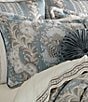Color:French Blue - Image 2 - Crystal Palace Floral Jacquard Comforter Set