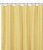 J. Queen New York Darby Tufted Striped Pattern Shower Curtain, Color:Yellow - Image 3