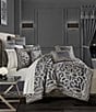 Color:Charcoal - Image 1 - Deco Comforter Set