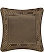 J. Queen New York Evander Woven Medallion Border Square Decorative Pillow - Image 1