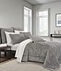 J. Queen New York Everett Diamond Quilted Reversible Comforter Mini Set, Color:Light Grey - Image 1