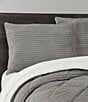 J. Queen New York Everett Diamond Quilted Reversible Comforter Mini Set, Color:Light Grey - Image 3