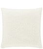J. Queen New York Everett Ribbed Fleece Reversible Square Throw Pillow, Color:Light Grey - Image 2