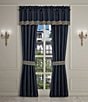 J. Queen New York Excelsior Diamond Embossed Satin Window Treatment, Color:Royal Blue - Image 1