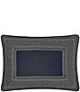 J. Queen New York Excelsior Gusseted Boudoir Reversible Pillow, Color:Royal Blue - Image 1