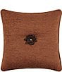 J. Queen New York Jackson Lodge Decorative Button Reversible Square Pillow, Color:Clay - Image 2