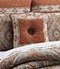 Color:Clay - Image 3 - Jackson Lodge Decorative Button Reversible Square Pillow