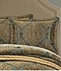 Color:Spa Blue - Image 2 - Kensington Woven Damask Comforter Set