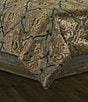Color:Spa Blue - Image 4 - Kensington Woven Damask Comforter Set
