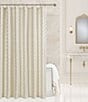 Color:Ivory - Image 1 - La Boheme Damask Shower Curtain