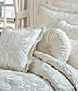 J. Queen New York La Boheme Tufted Round Pillow, Color:Ivory - Image 2