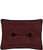 Color:Maroon - Image 1 - La Boheme Two Button-Tufted Gusseted Boudoir Pillow