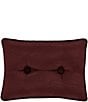 Color:Maroon - Image 2 - La Boheme Two Button-Tufted Gusseted Boudoir Pillow