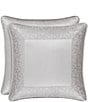 Color:Silver - Image 1 - La Scala Silver 18#double; Square Pillow