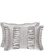 Color:Silver - Image 1 - La Scala Silver Boudoir Pillow