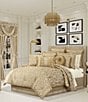 Color:Gold - Image 1 - Lazlo Elegant Damask Design Comforter Set
