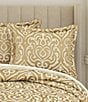 Color:Gold - Image 2 - Lazlo Elegant Damask Design Comforter Set