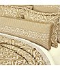 Color:Gold - Image 3 - Lazlo Oversized Reversible Reading Bolster Pillow
