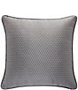 J. Queen New York Legend Grand-Scale Woven Medallion Print Reversible Square Pillow, Color:Powder Blue - Image 2
